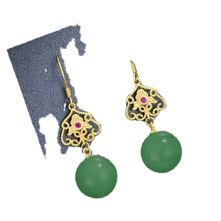 Delicate Artisan Gold Earring
