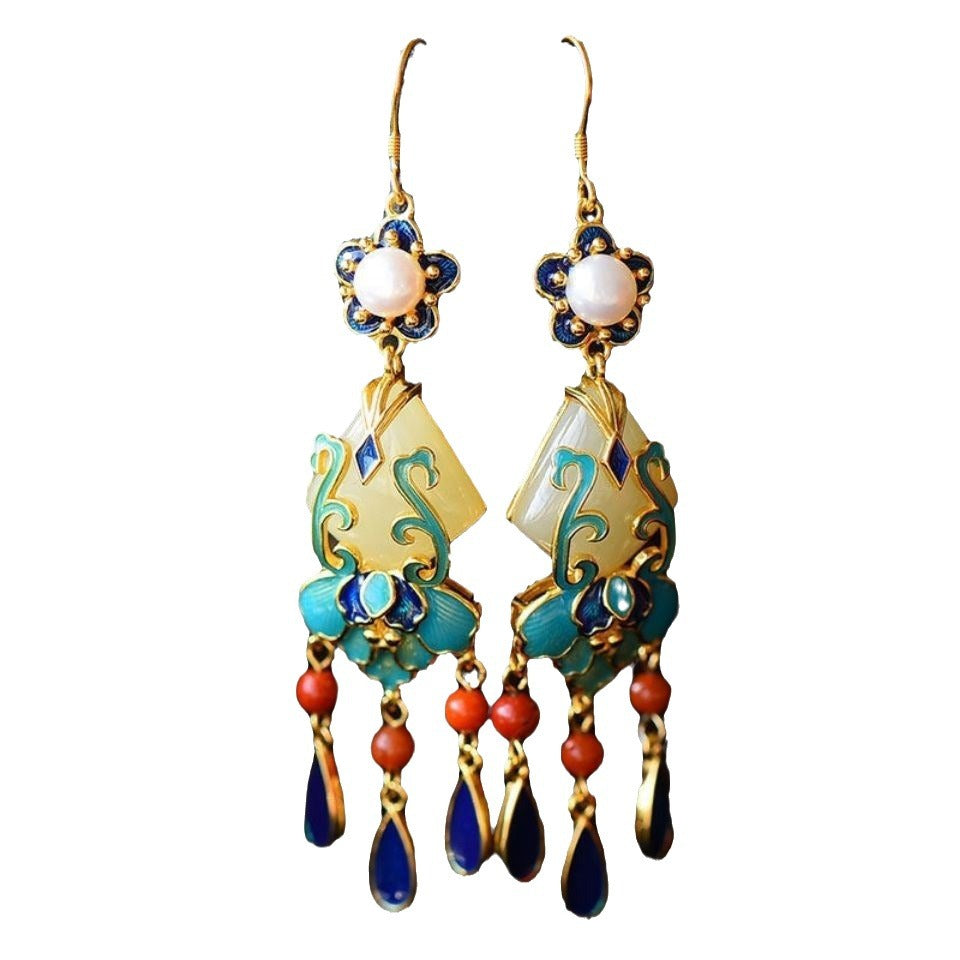 Delicate Artisan Gold Earring
