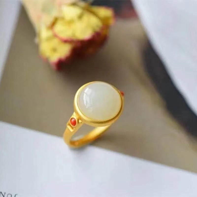 Delicate Artisan Gold Ring
