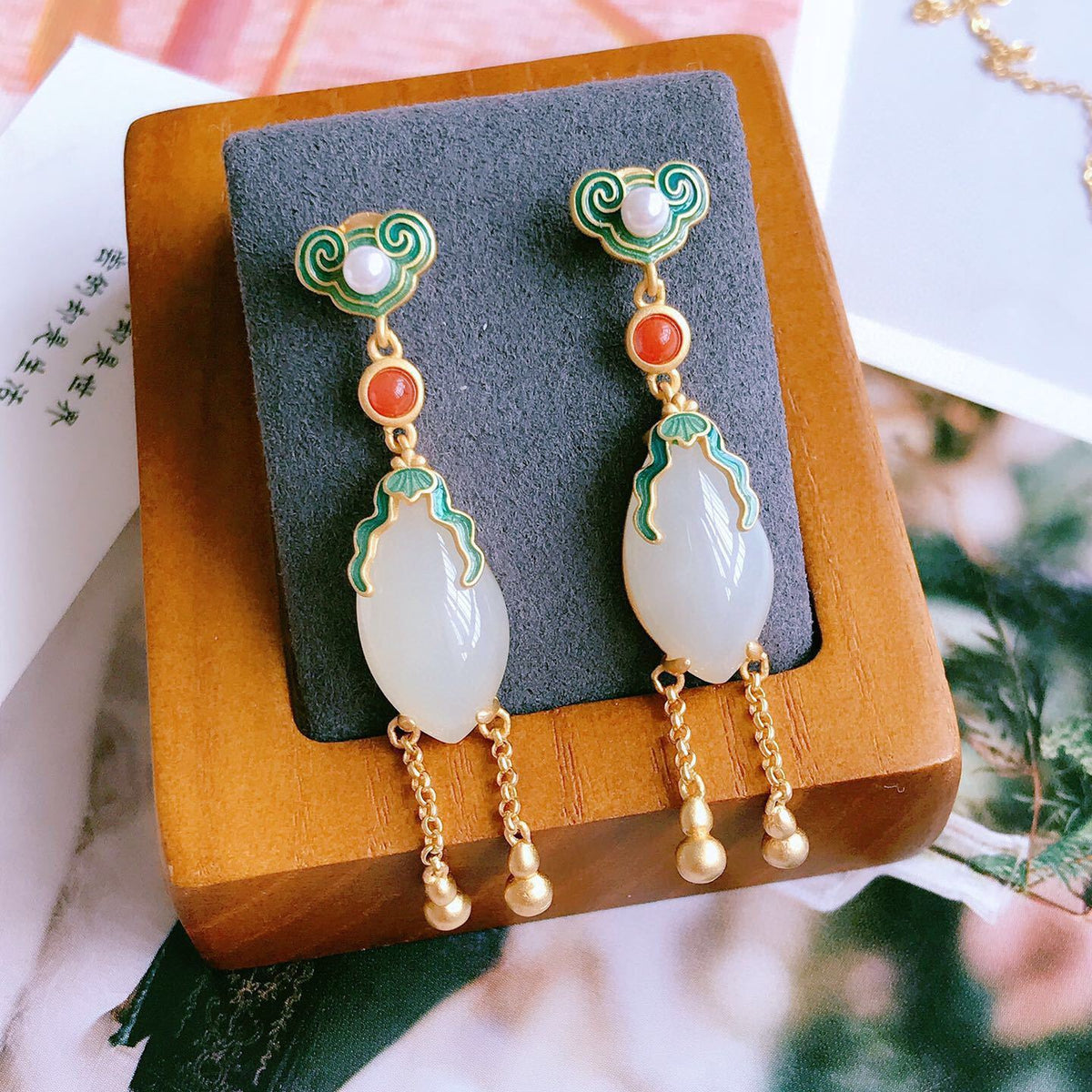 Delicate Artisan Pearl Earring