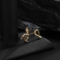 Delicate Artisan Gold Earring