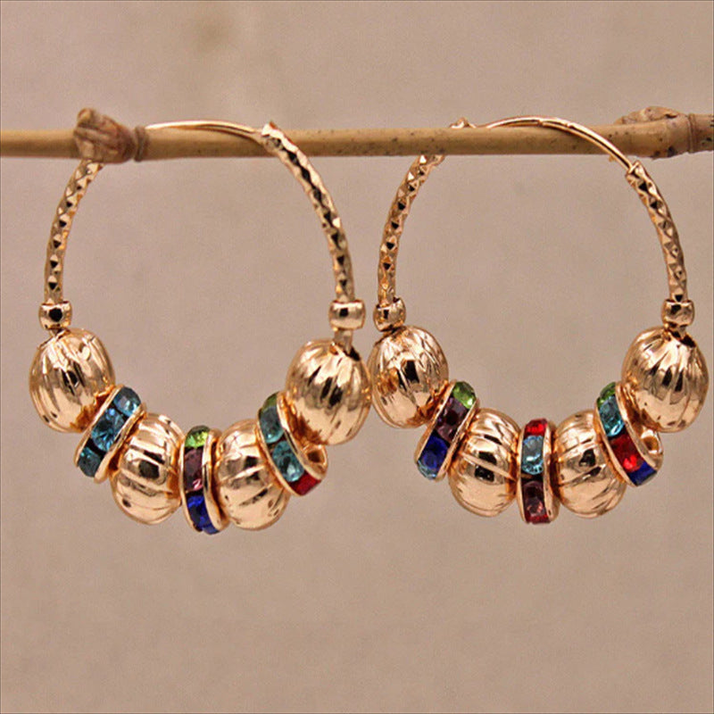 Vintage Handmade Gold Earring