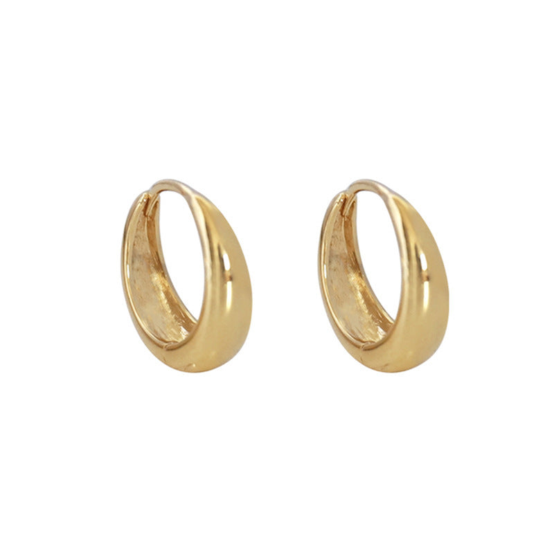 Delicate Artisan Gold Earring