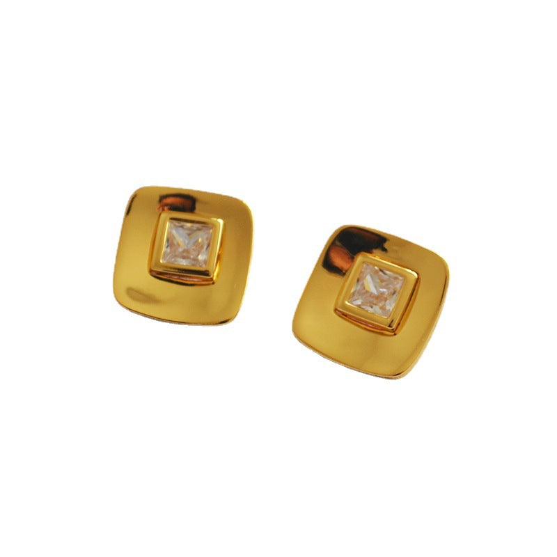Vintage Handmade Gold Earring