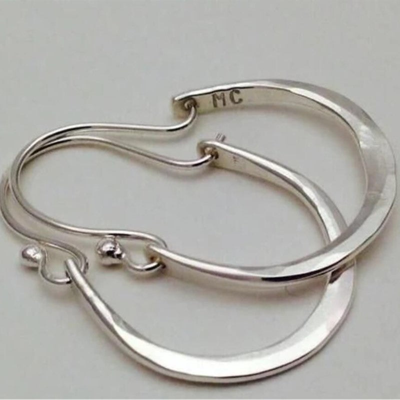 Vintage Handmade Silver Earring