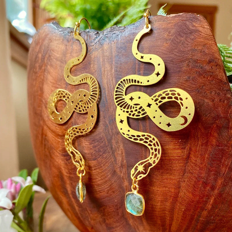 Delicate Artisan Gold Earring