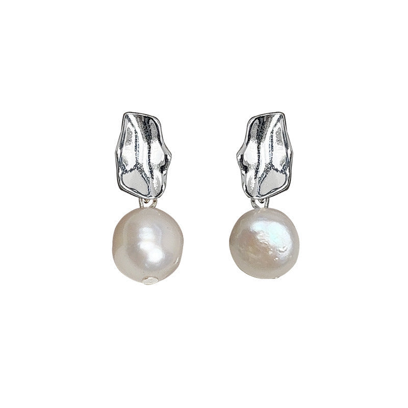 Delicate Artisan Pearl Earring
