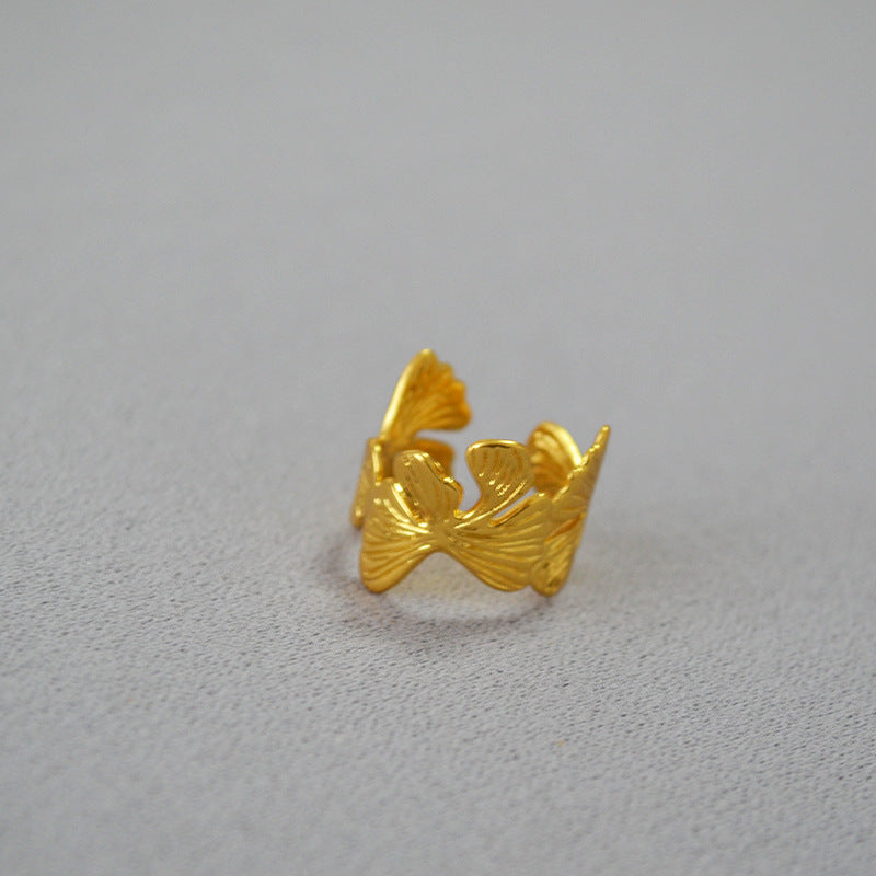 Delicate Artisan Gold Ring
