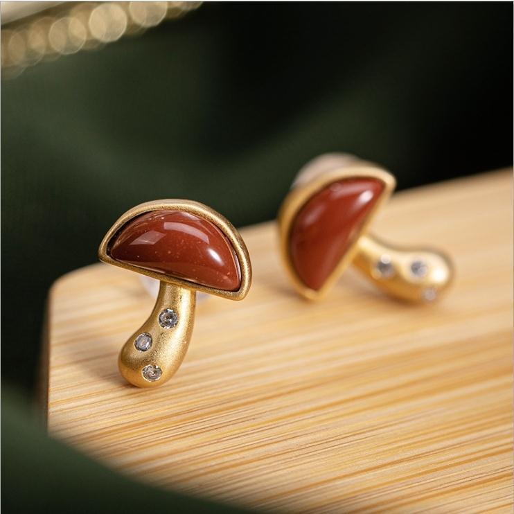 Delicate Artisan Gold Earring