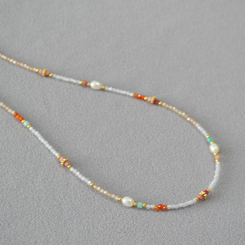 Delicate Artisan Pearl Necklace