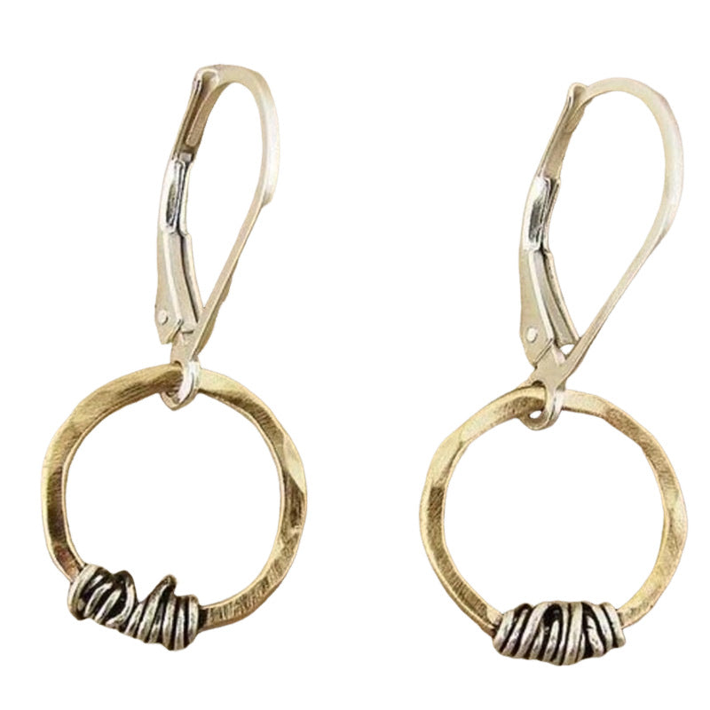 Delicate Artisan Gold Earring