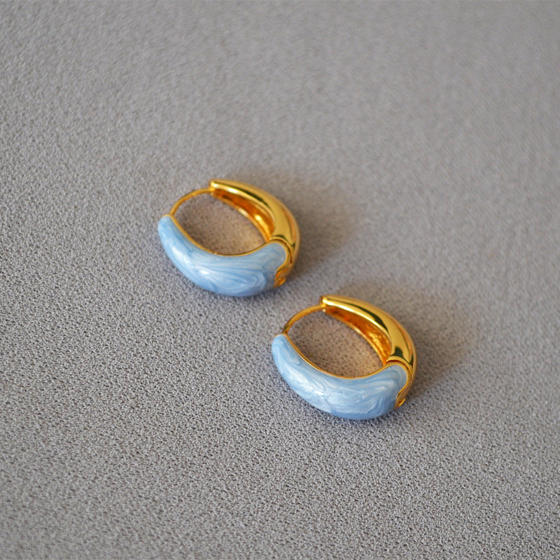 Vintage Handmade Gold Earring