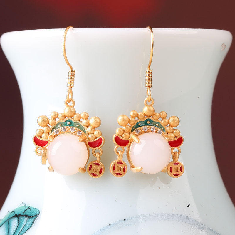 Delicate Artisan Gold Earring