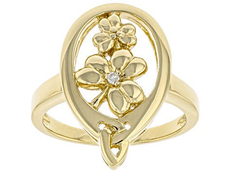 Delicate Artisan Gold Ring