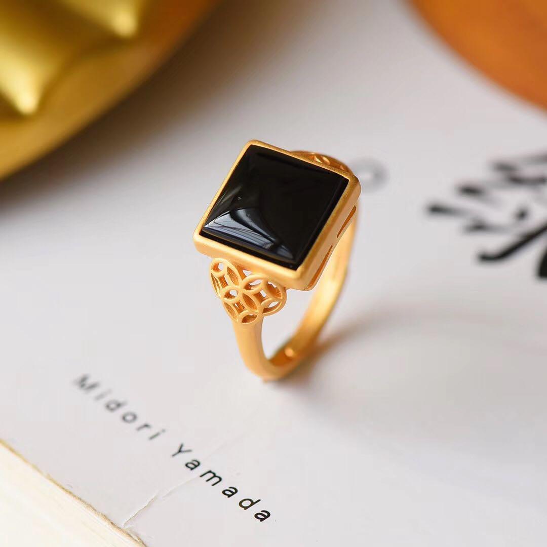 Delicate Artisan Gold Ring