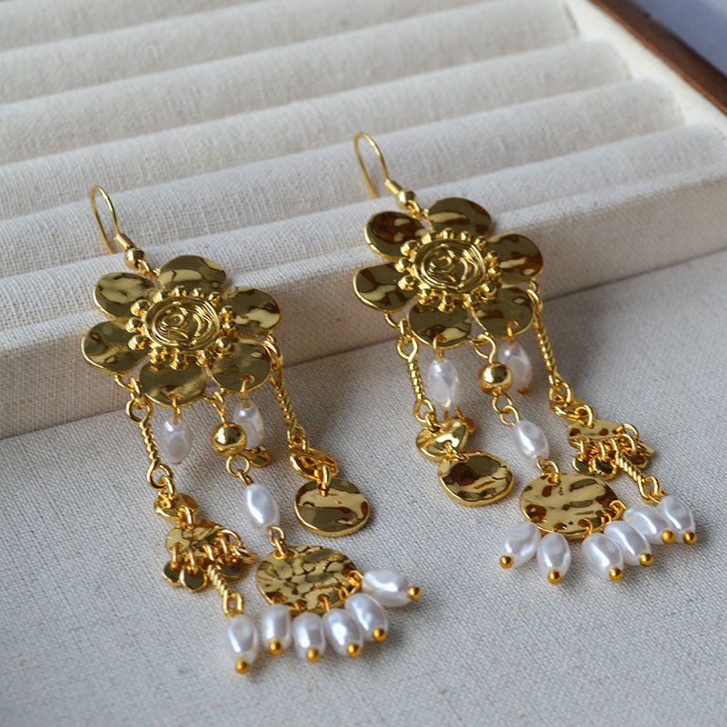 Delicate Artisan Pearl Earring