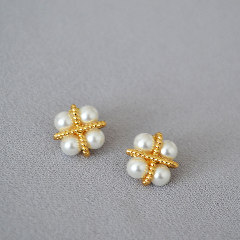 Delicate Artisan Gold Earring