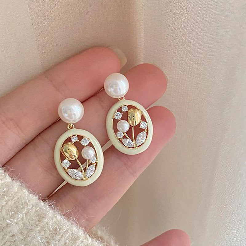 Vintage Handmade Pearl Earring