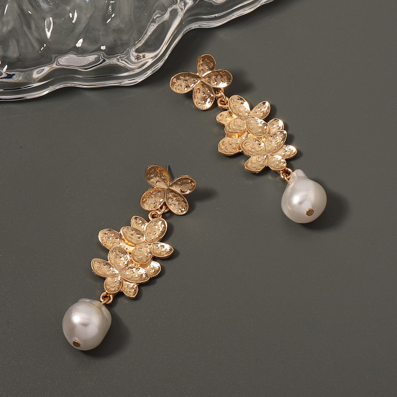 Delicate Artisan Pearl Earring