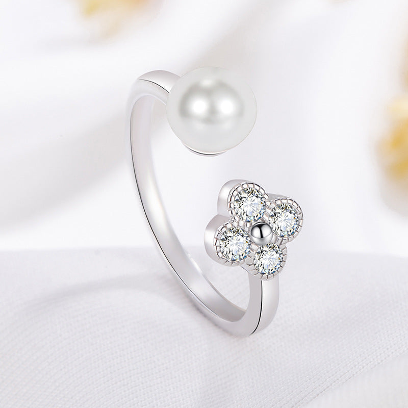 Delicate Artisan Pearl Ring