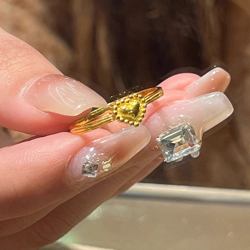 Delicate Artisan Gold Ring