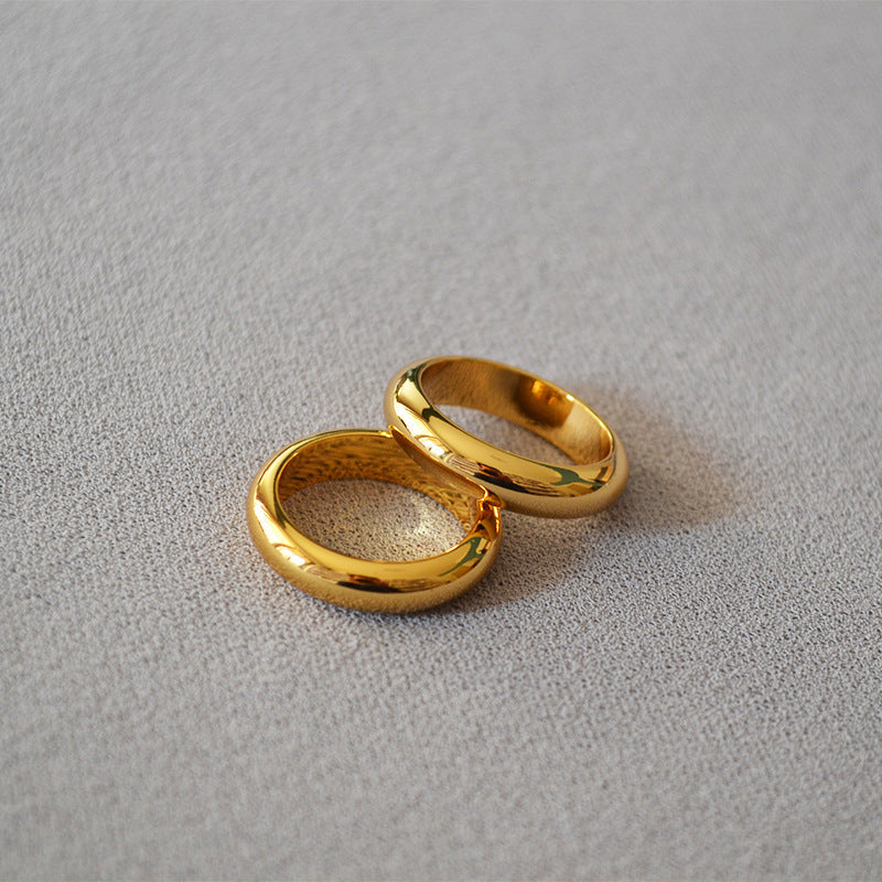 Delicate Artisan Gold Ring