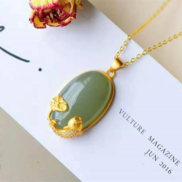 Delicate Artisan Gold Pendant