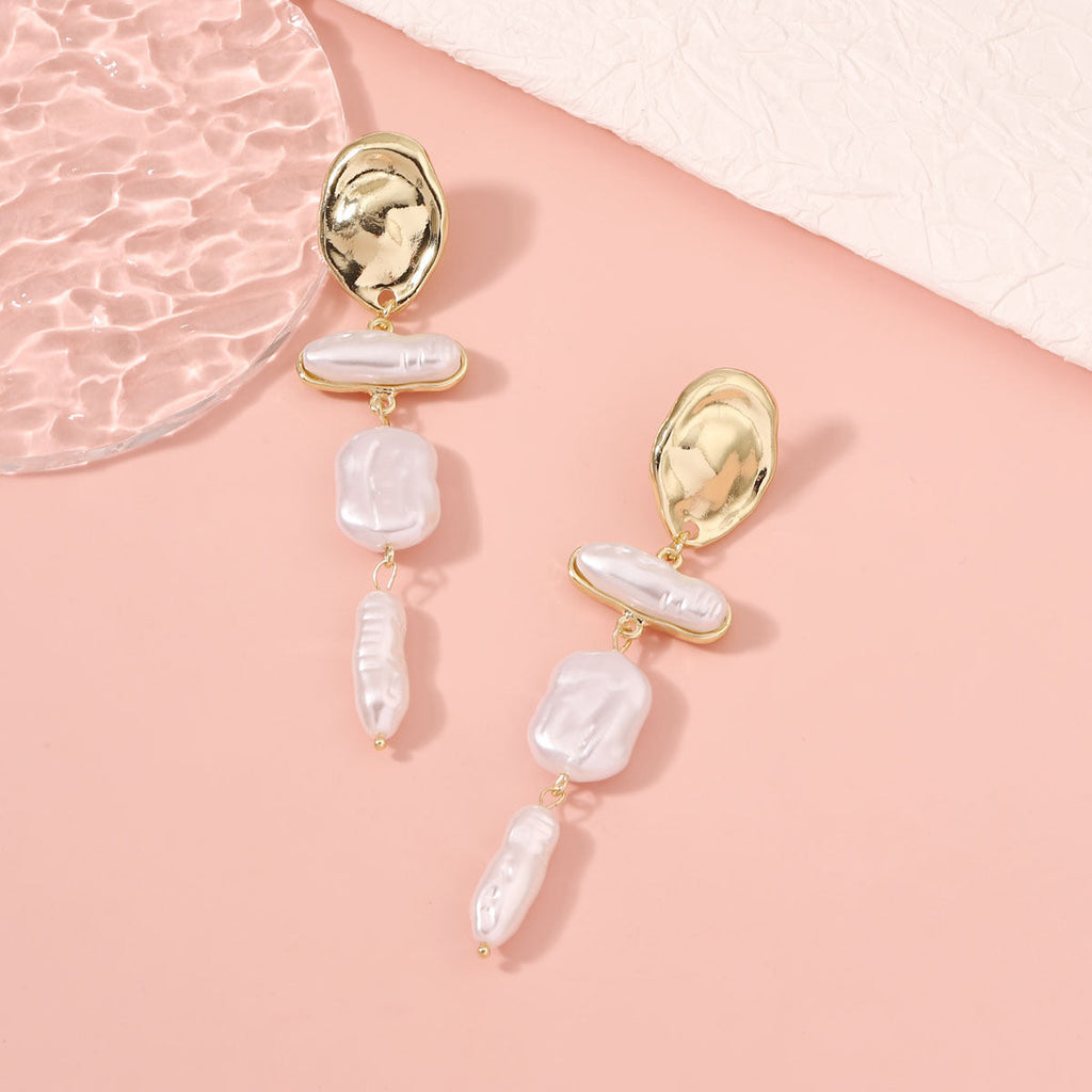 Delicate Artisan Pearl Earring
