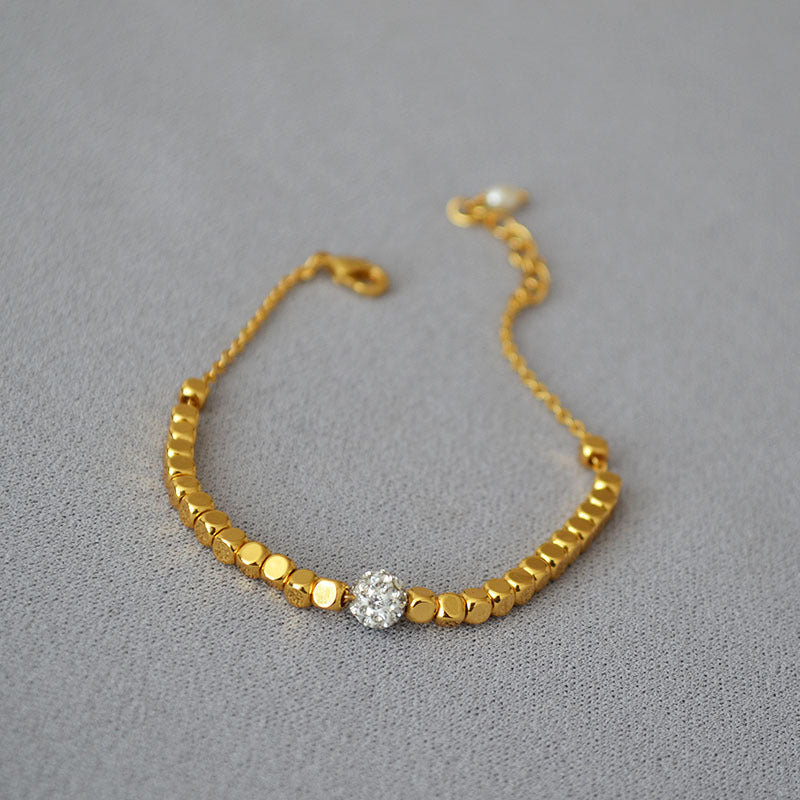 Delicate Artisan Gold Bracelet