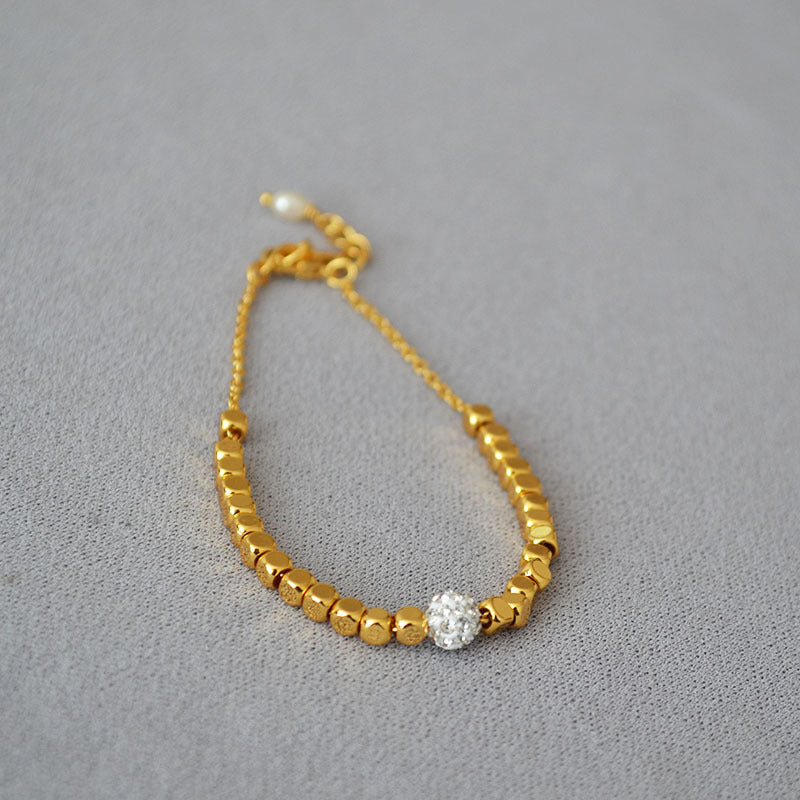 Delicate Artisan Gold Bracelet