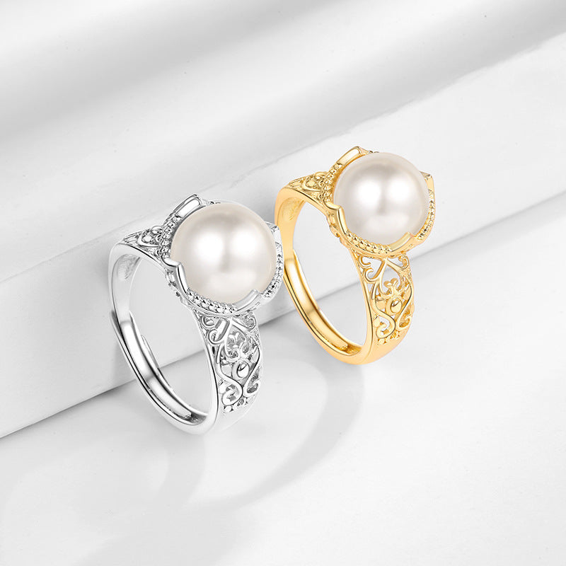 Romantic Pearl Ring for Special Moments