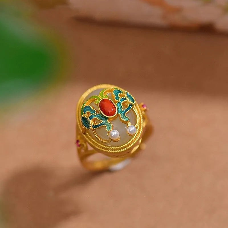 Delicate Artisan Gold Ring