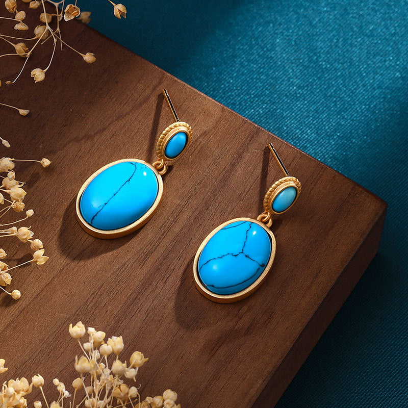 Vintage Handmade Gold Earring
