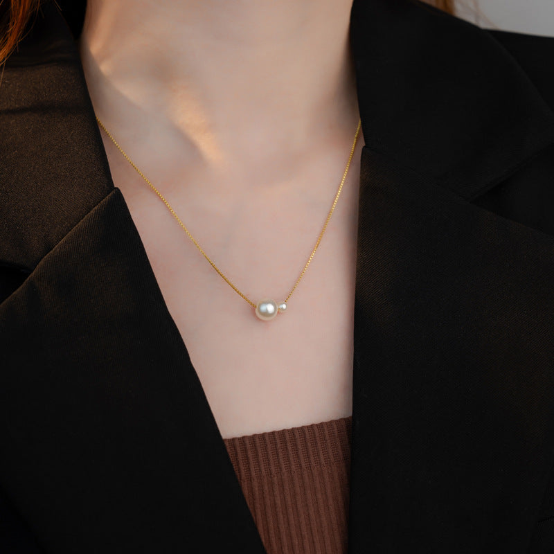 Delicate Artisan Pearl Necklace