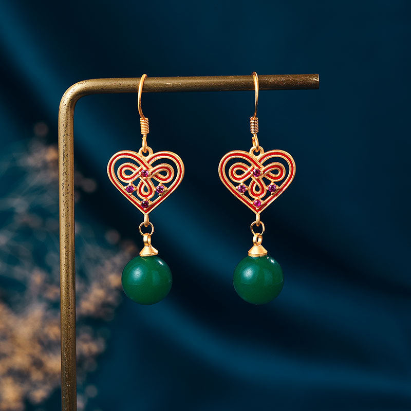 Delicate Artisan Gold Earring