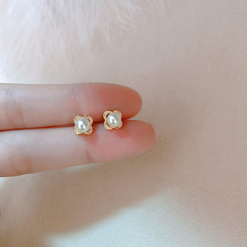 Delicate Artisan Pearl Earring
