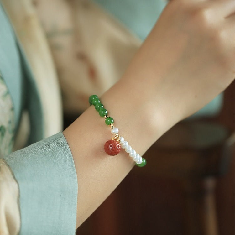 Delicate Artisan Pearl Bracelet