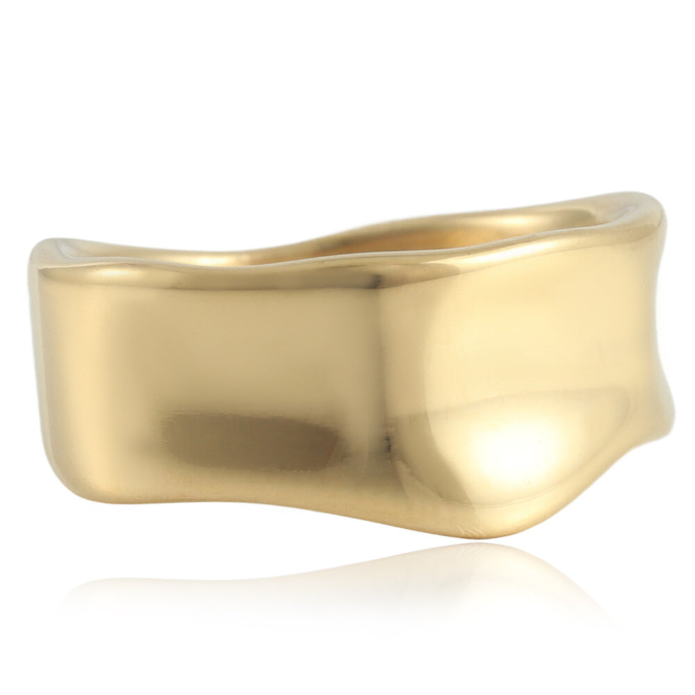Delicate Artisan Gold Ring