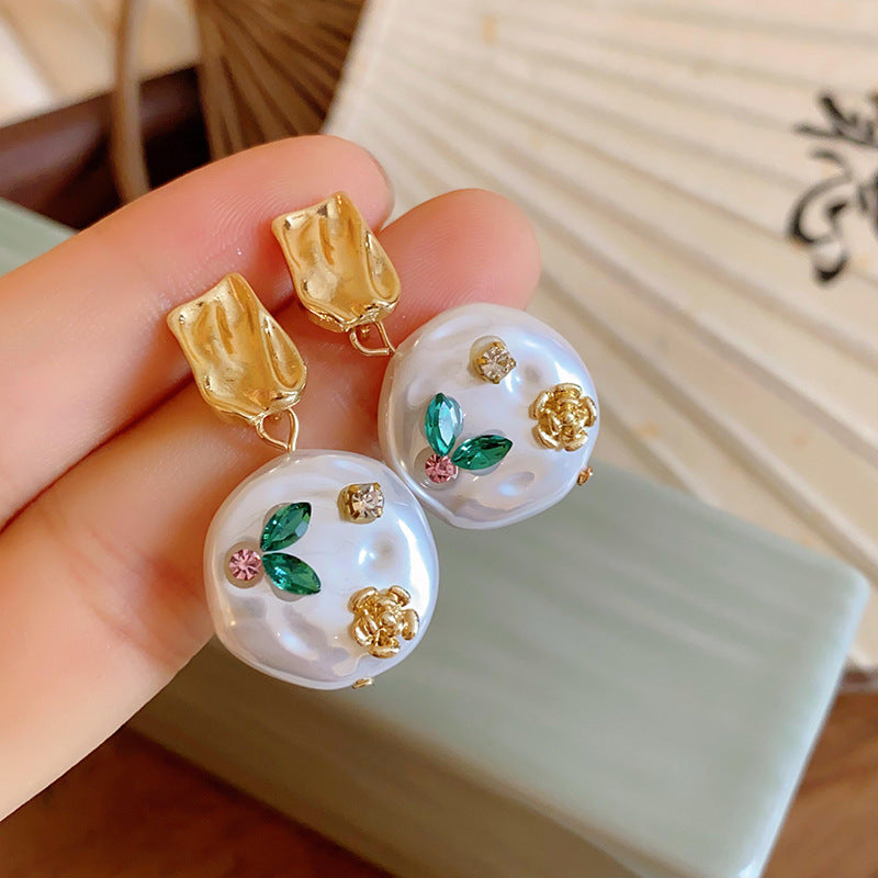 Delicate Artisan Pearl Earring
