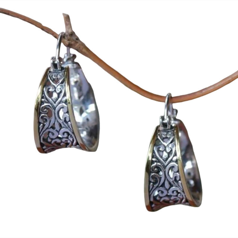 Vintage Handmade Silver Earring
