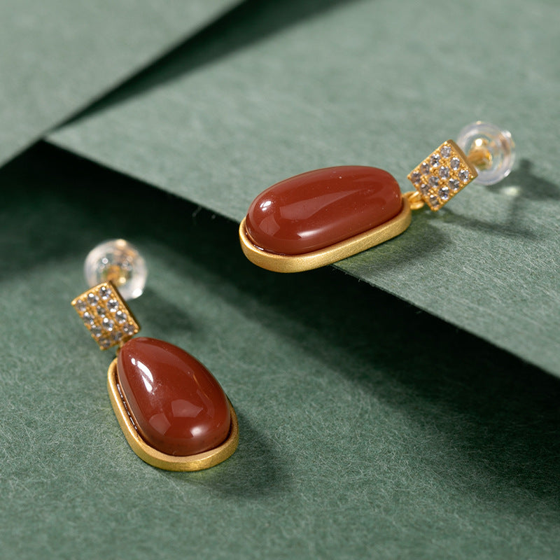Vintage Handmade Gold Earring