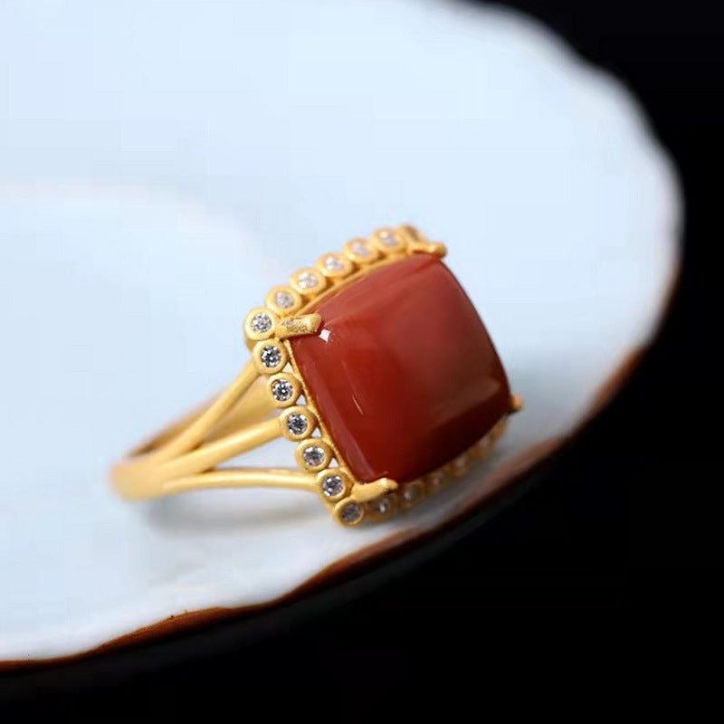 Delicate Artisan Gold Ring