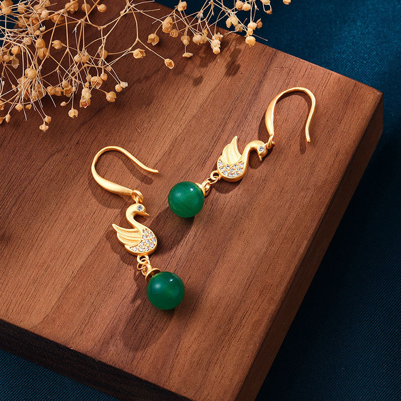 Delicate Artisan Gold Earring