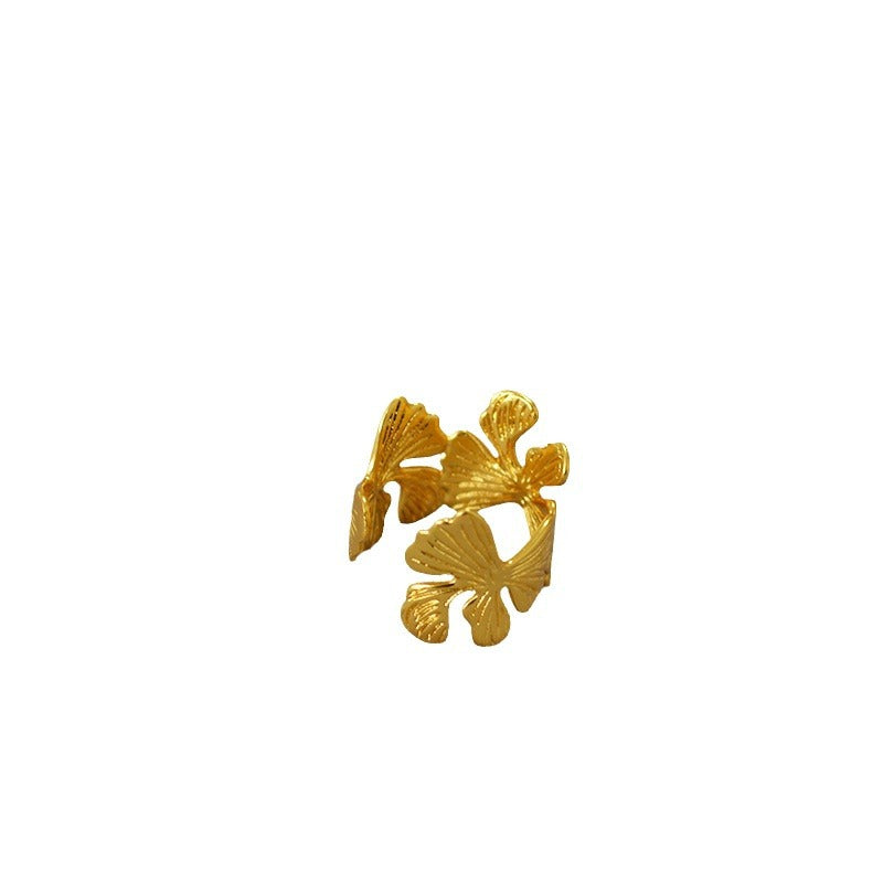 Delicate Artisan Gold Ring