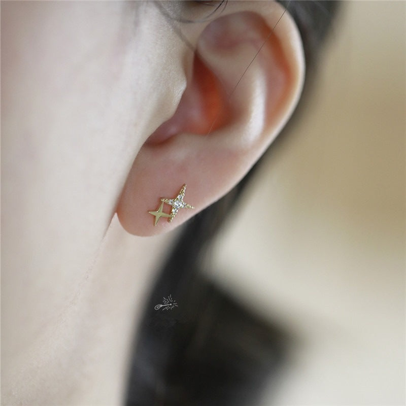 Vintage Handmade Gold Earring