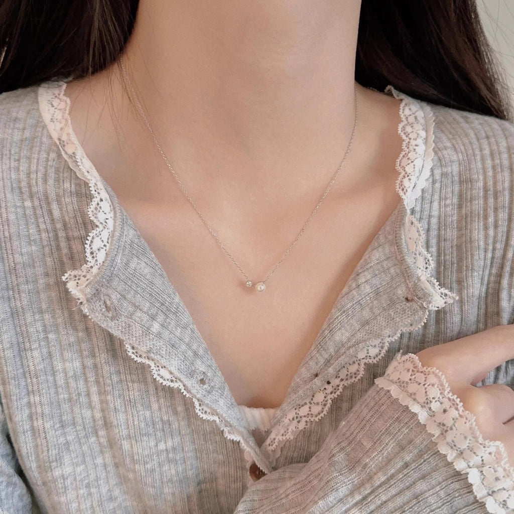 Delicate Artisan Pearl Necklace