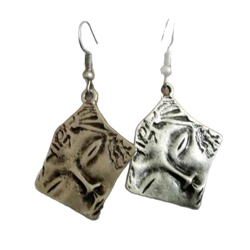 Vintage Handmade Silver Earring