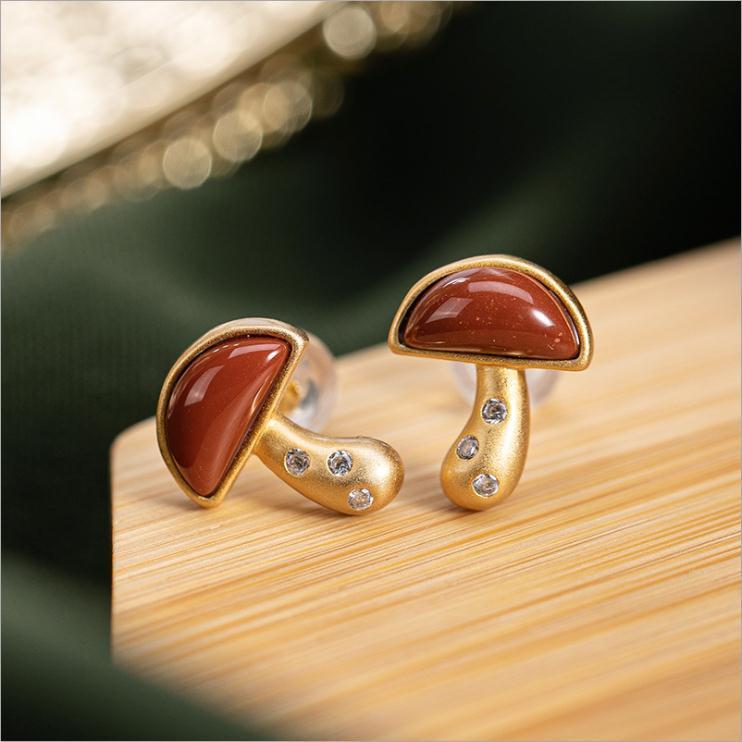 Delicate Artisan Gold Earring