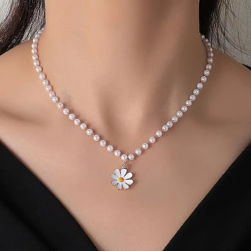 Delicate Artisan Pearl Necklace