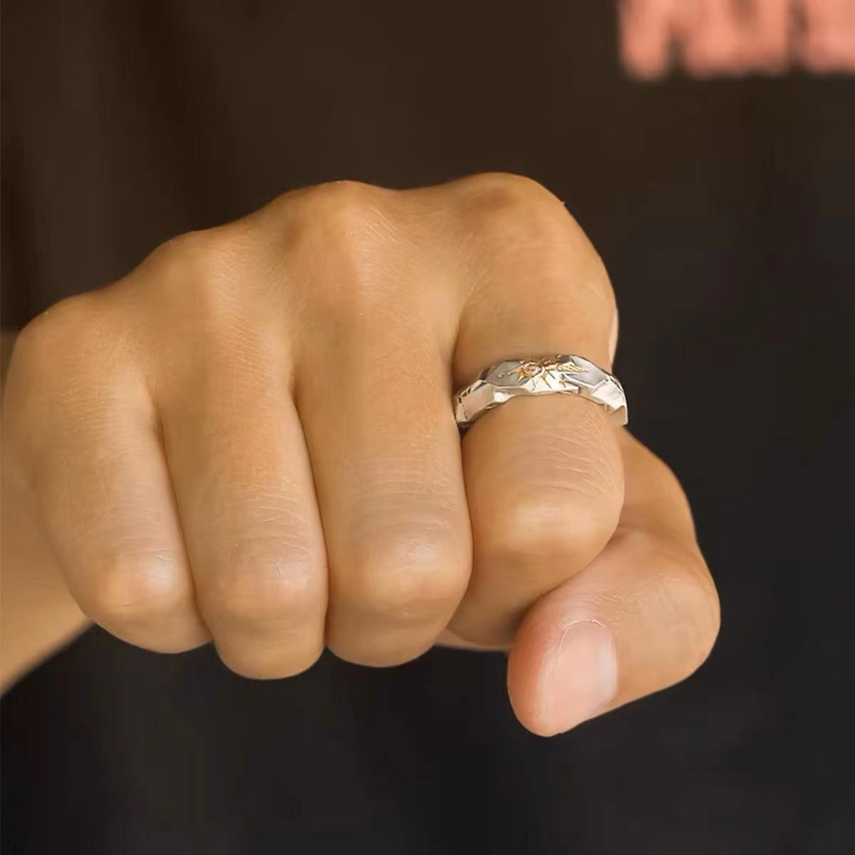 Delicate Artisan Gold Ring